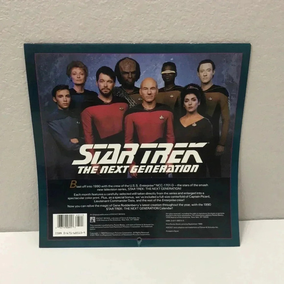 Star Trek The Next Generation 1990 Calendar - Picture 2 of 4